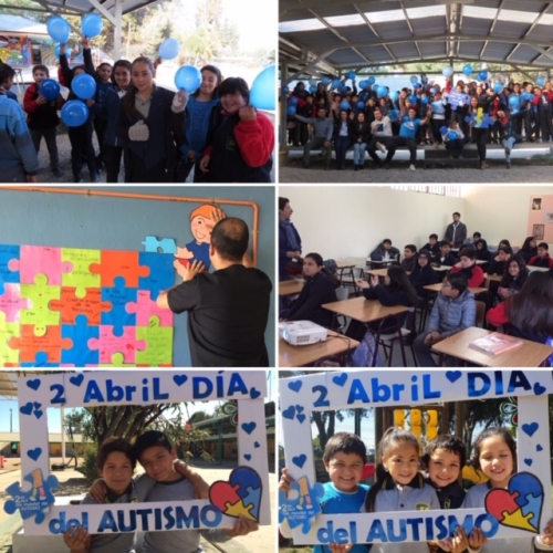 ESCUELAS Y LICEO DE PELARCO CONMEMORAN EL DIA MUNDIAL DEL AUTISMO