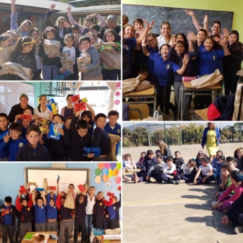 DESAFIO LEVANTEMOS CHILE VISITARON ESCUELAS DE NUESTRA COMUNA